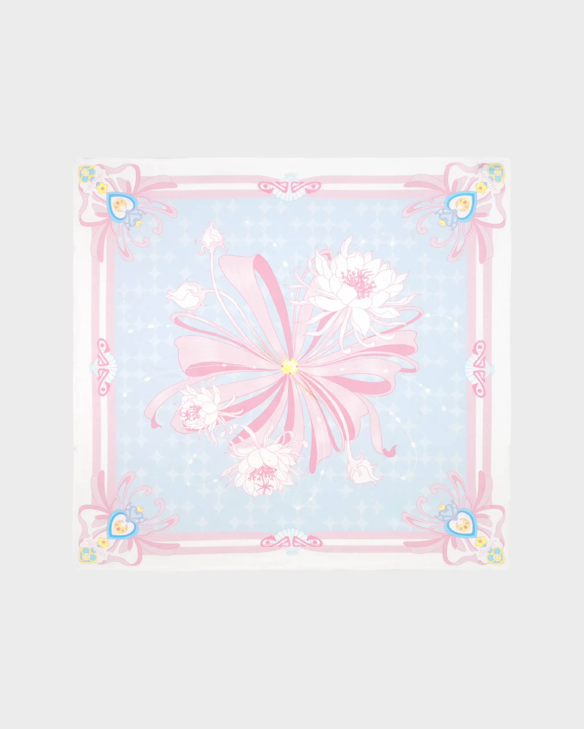 INFINITE BLOOMS SILK SCARF IN TWILLIGHT 90x90