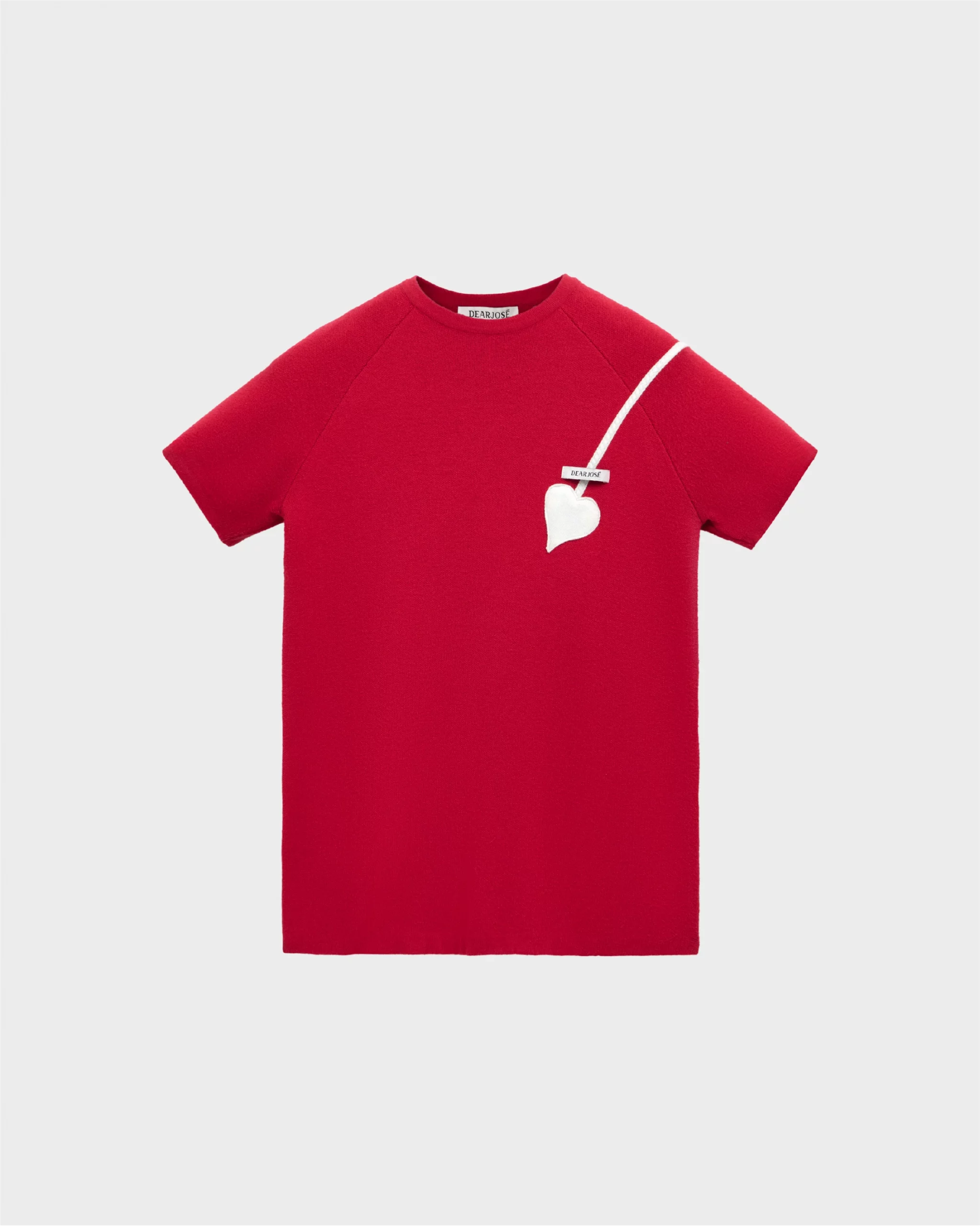 CUPID FITTED KNIT TOP IN RED
